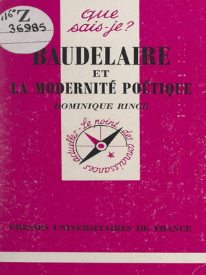 cover image of Baudelaire et la modernité poétique